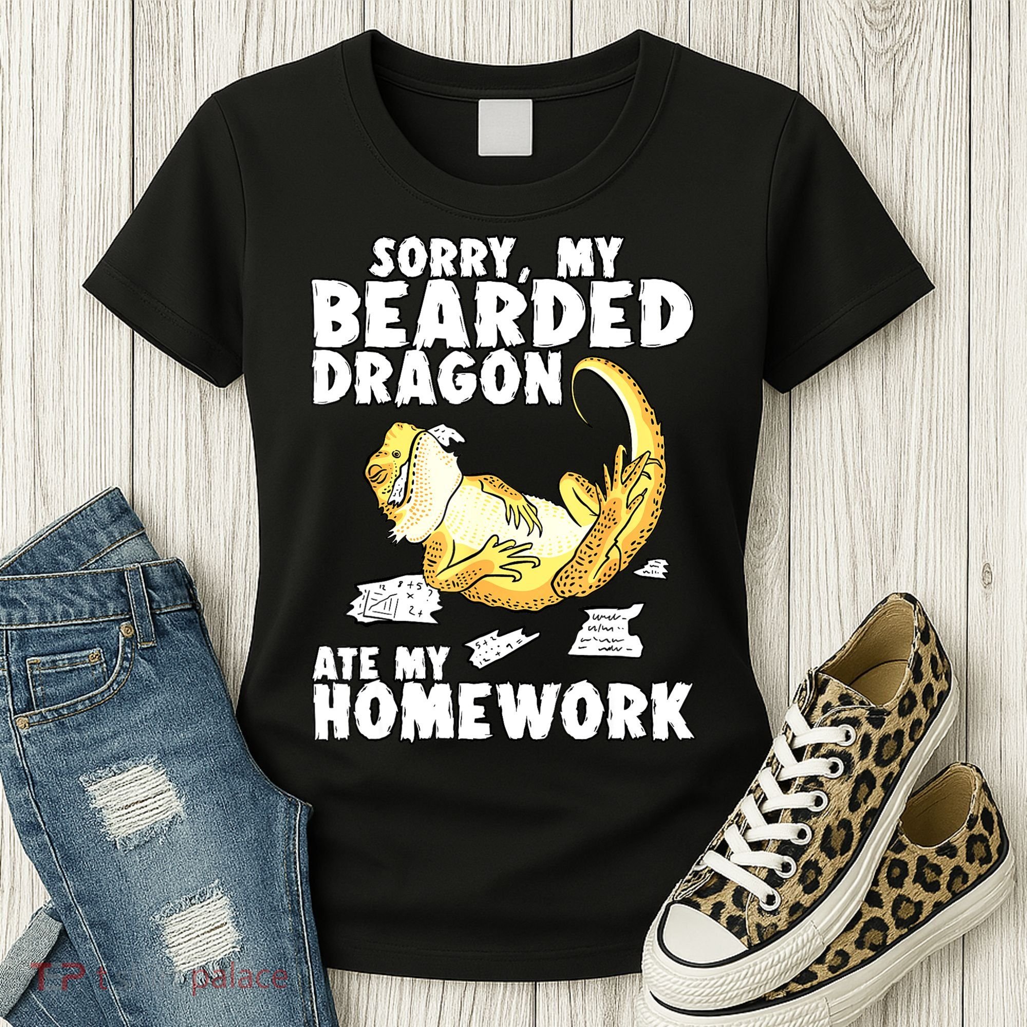 Funny Bearded Dragon Reptile Funny Lizard Bearded Dragon Women's T-Shirt