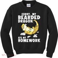Funny Bearded Dragon Reptile Funny Lizard Bearded Dragon Kids Sweatshirt thumb 0