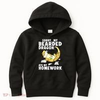 Funny Bearded Dragon Reptile Funny Lizard Bearded Dragon Kids Hoodie thumb 0