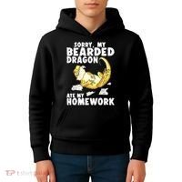 Funny Bearded Dragon Reptile Funny Lizard Bearded Dragon Kids Hoodie thumb 4