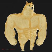Funny Buff Doge Chiba Dog Gym meme Funny Swole Doge Visor thumb 3