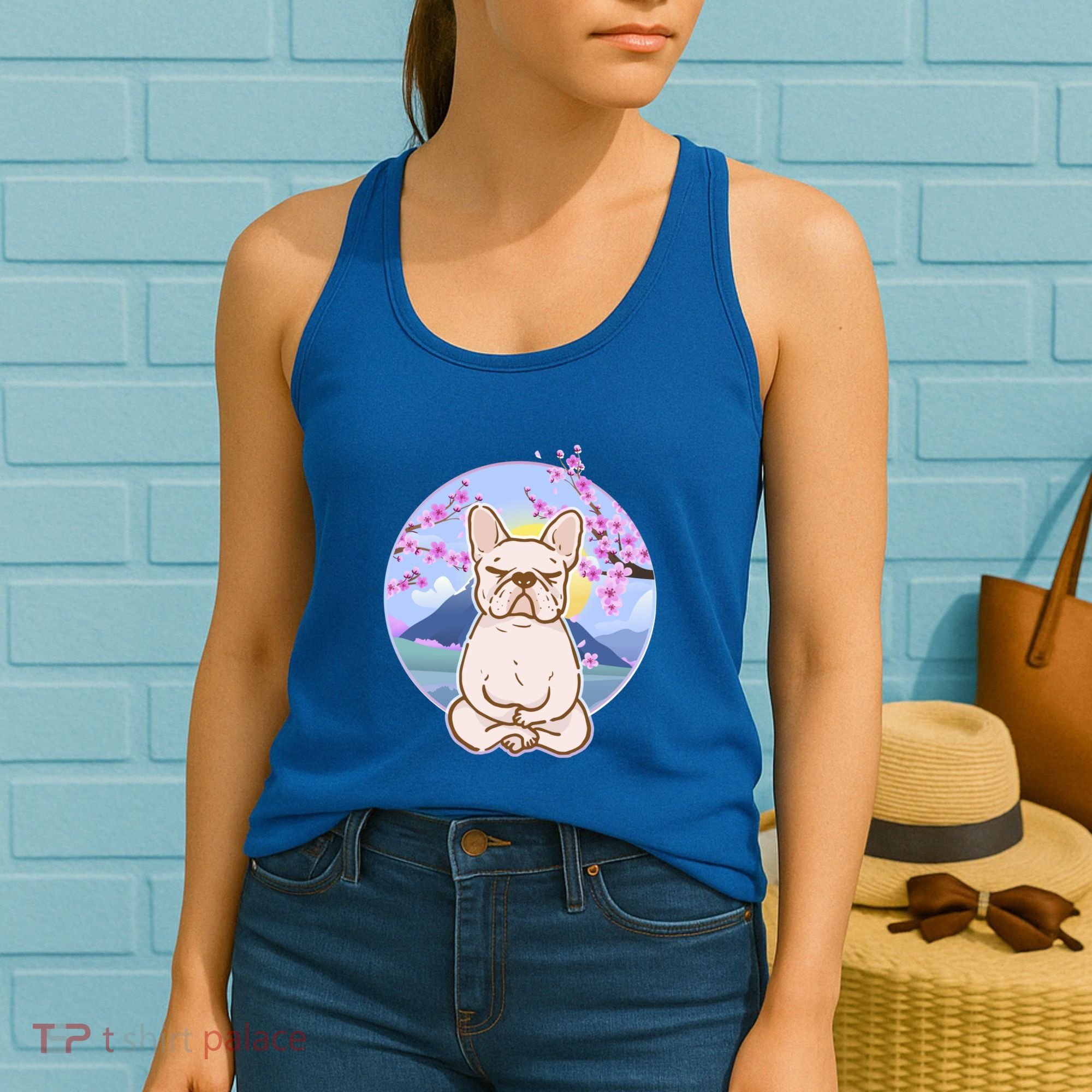 French Bulldog Dog Lover Funny Cute Kawaii Puppy Lover Gift Women's Tank Top