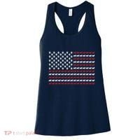 French Bulldog Dog American Flag Patriotic 4th Of July Women's Tank Top thumb 0