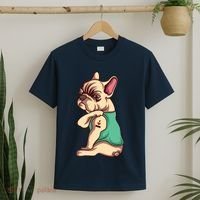 French Bulldog Dog I Love Mom Tattoo Lover Funny Gift T-Shirt thumb 2