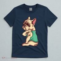 French Bulldog Dog I Love Mom Tattoo Lover Funny Gift T-Shirt thumb 5