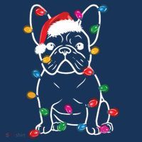 French Bulldog Dog Lights Christmas Matching Family Women's Hoodie thumb 2