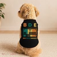 Funny Big Deck Energy BDE Dad Jokes Doggie Tank thumb 2