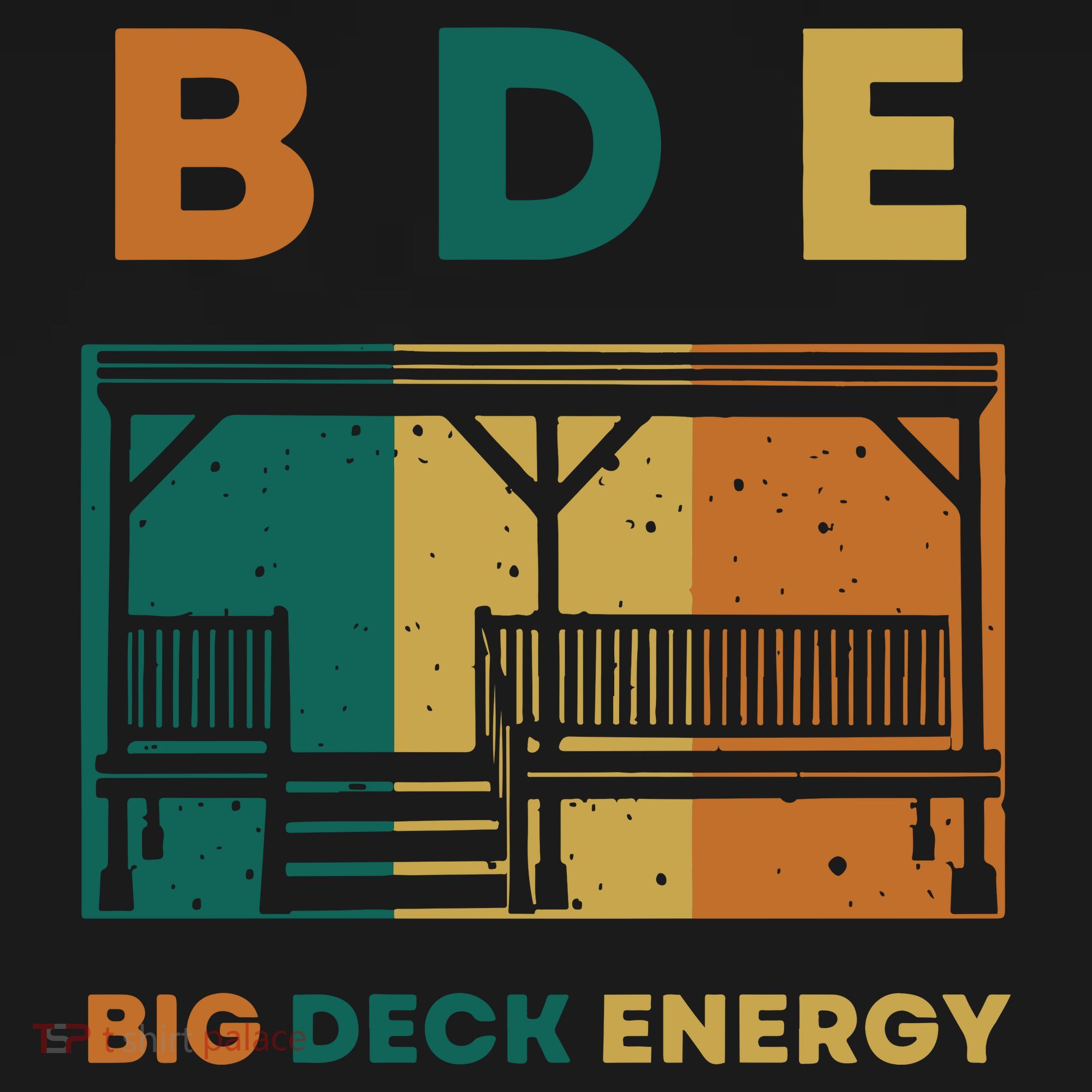 Funny Big Deck Energy BDE Dad Jokes Doggie Tank