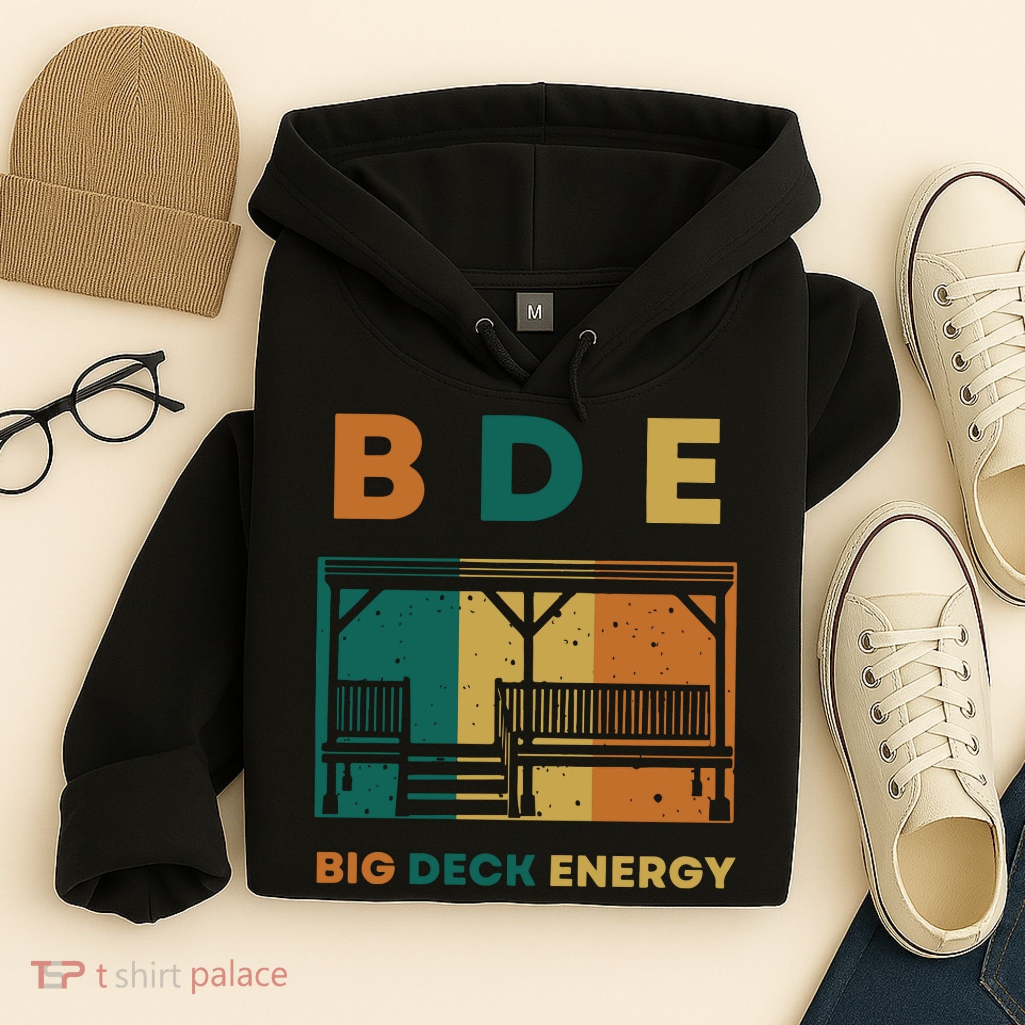 Funny Big Deck Energy BDE Dad Jokes Hoodie
