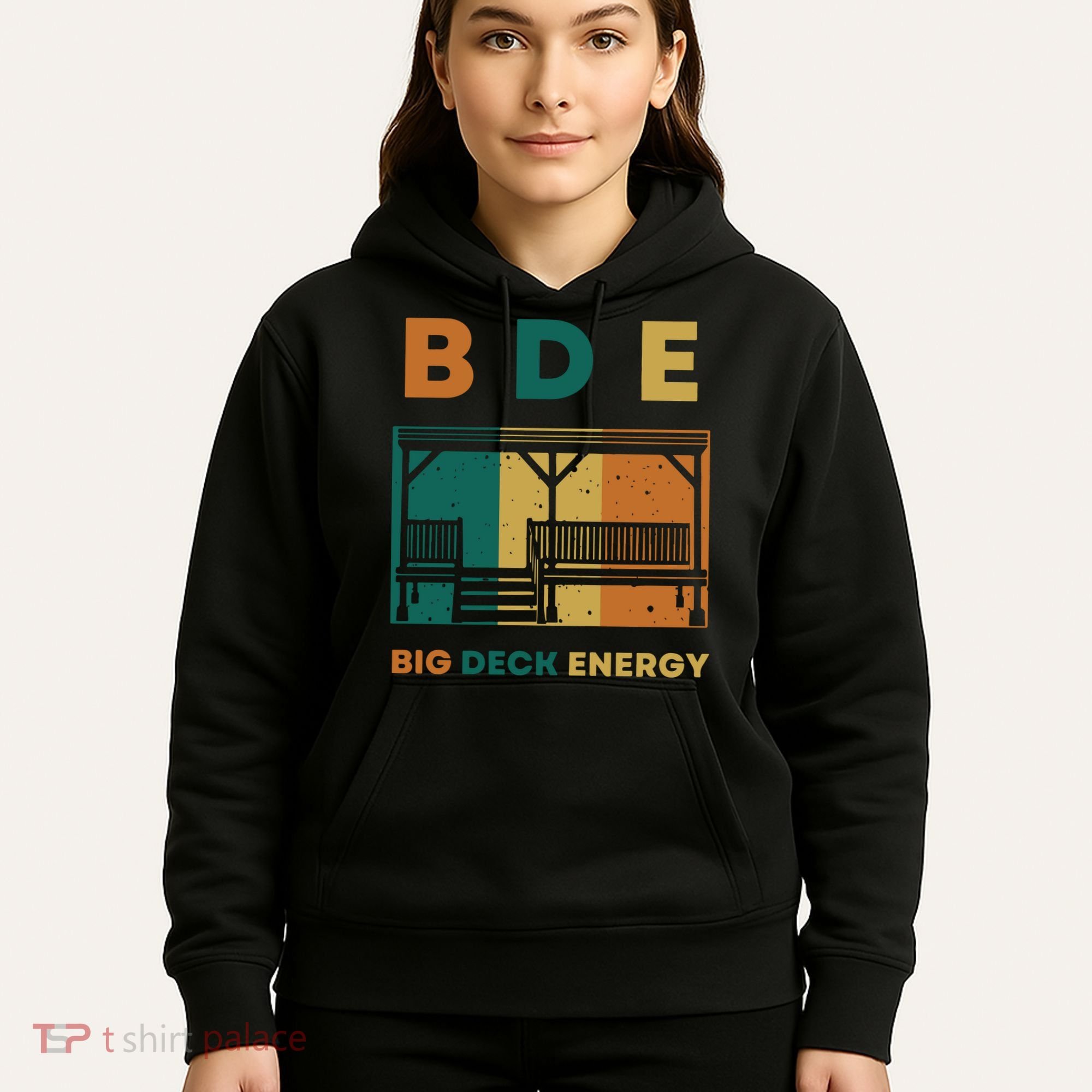 Funny Big Deck Energy BDE Dad Jokes Hoodie