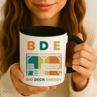 Funny Big Deck Energy BDE Dad Jokes Coffee Mug thumb 3