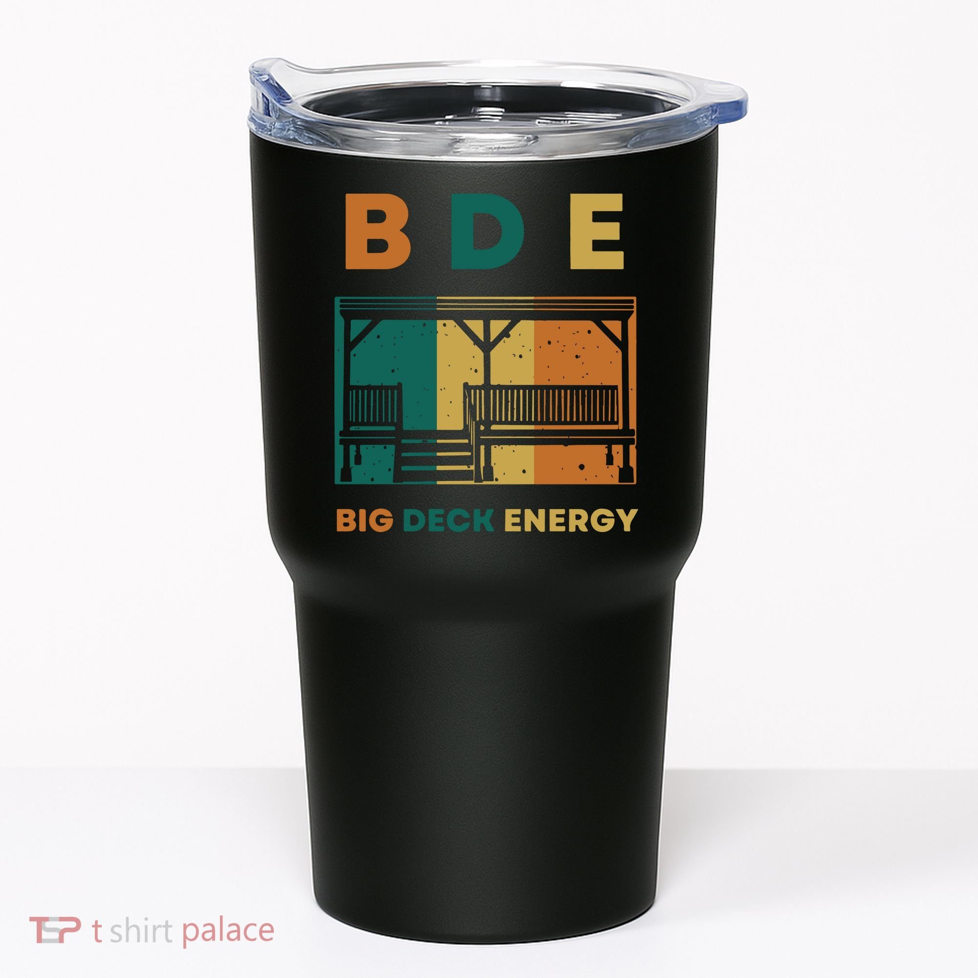 Funny Big Deck Energy BDE Dad Jokes Tumbler
