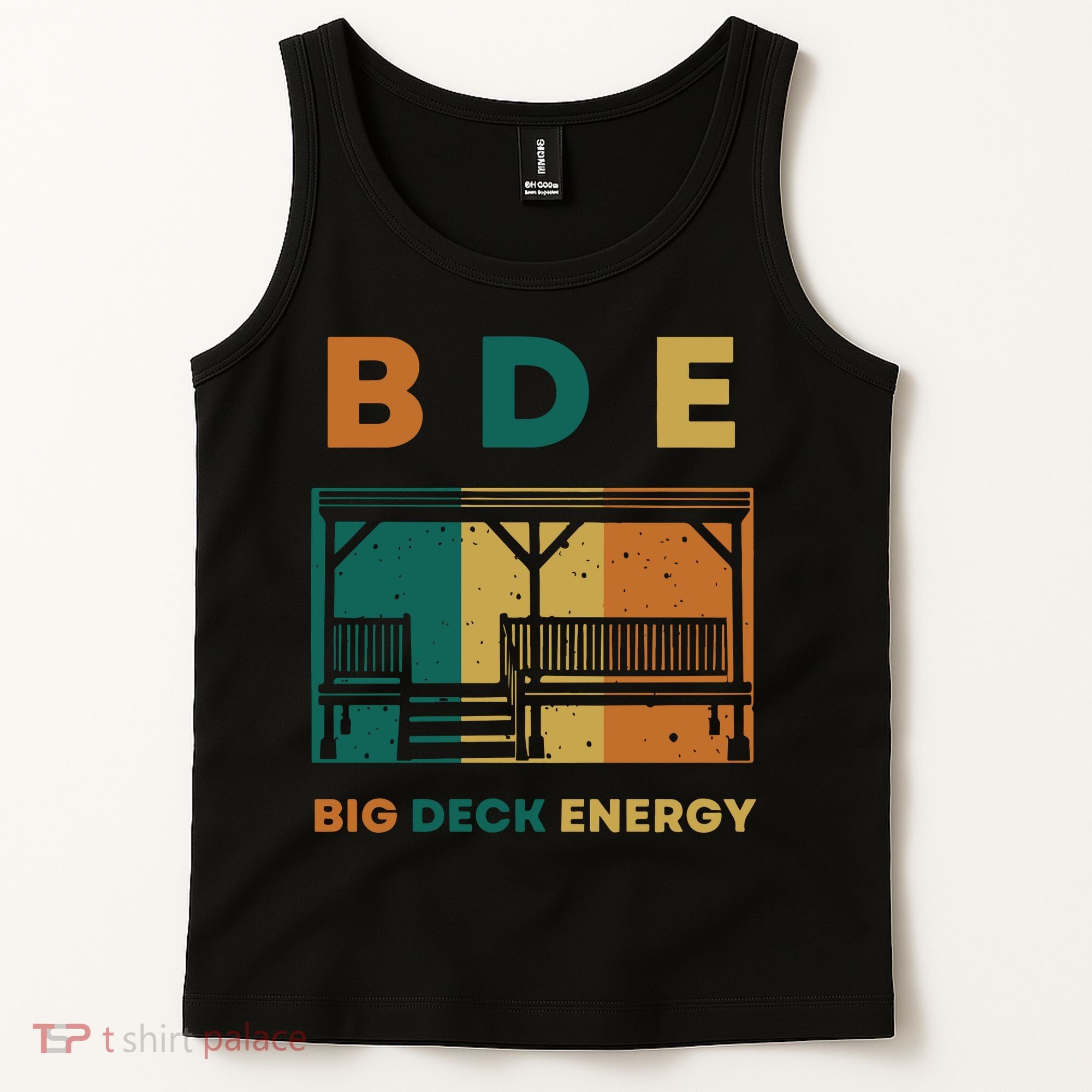 Funny Big Deck Energy BDE Dad Jokes Tank Top