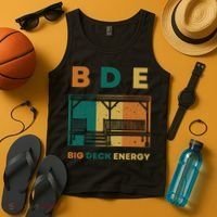 Funny Big Deck Energy BDE Dad Jokes Tank Top thumb 4