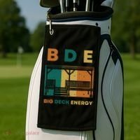 Funny Big Deck Energy BDE Dad Jokes Golf Towel thumb 2