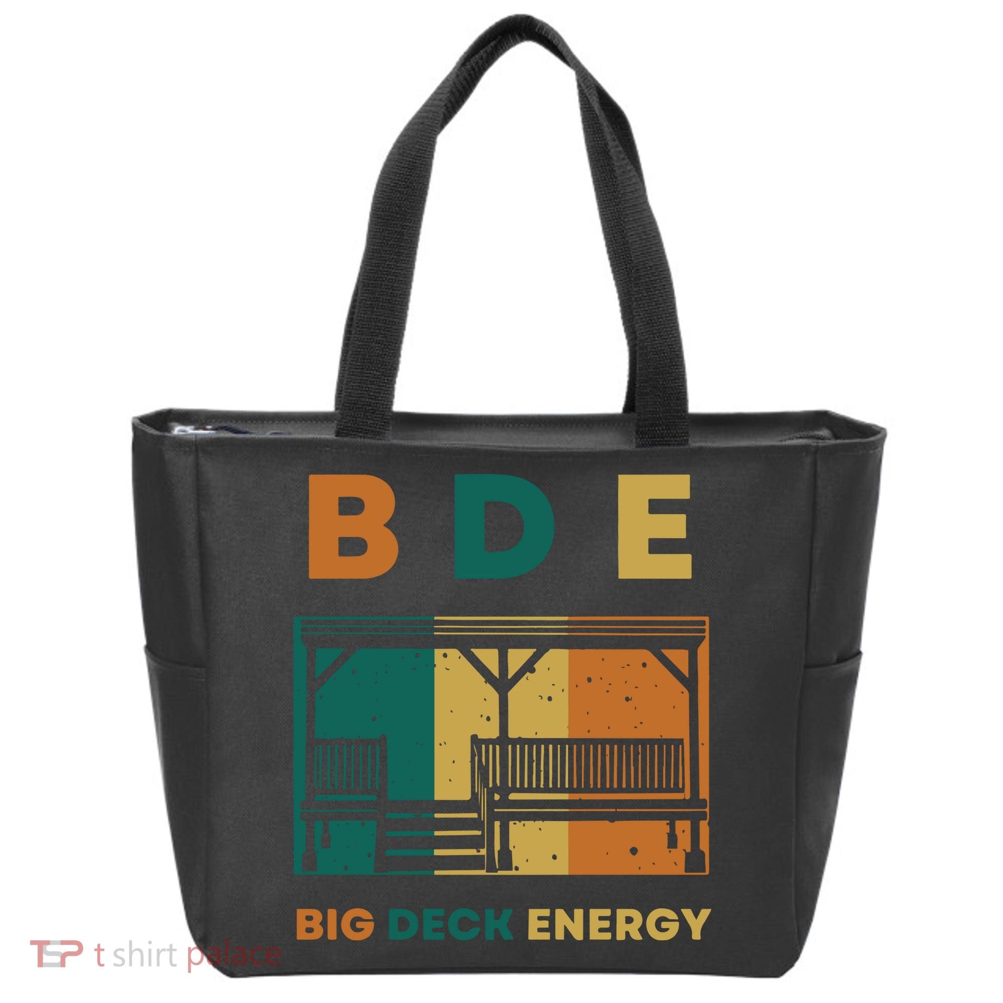 Funny Big Deck Energy BDE Dad Jokes Tote Bag
