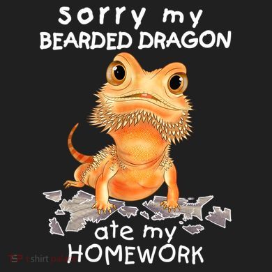 Funny Bearded Dragon Cute Lizard Beardie Ate My Homework Gift 40oz Vacuum Insulated Stainless Steel Travel Tumbler
