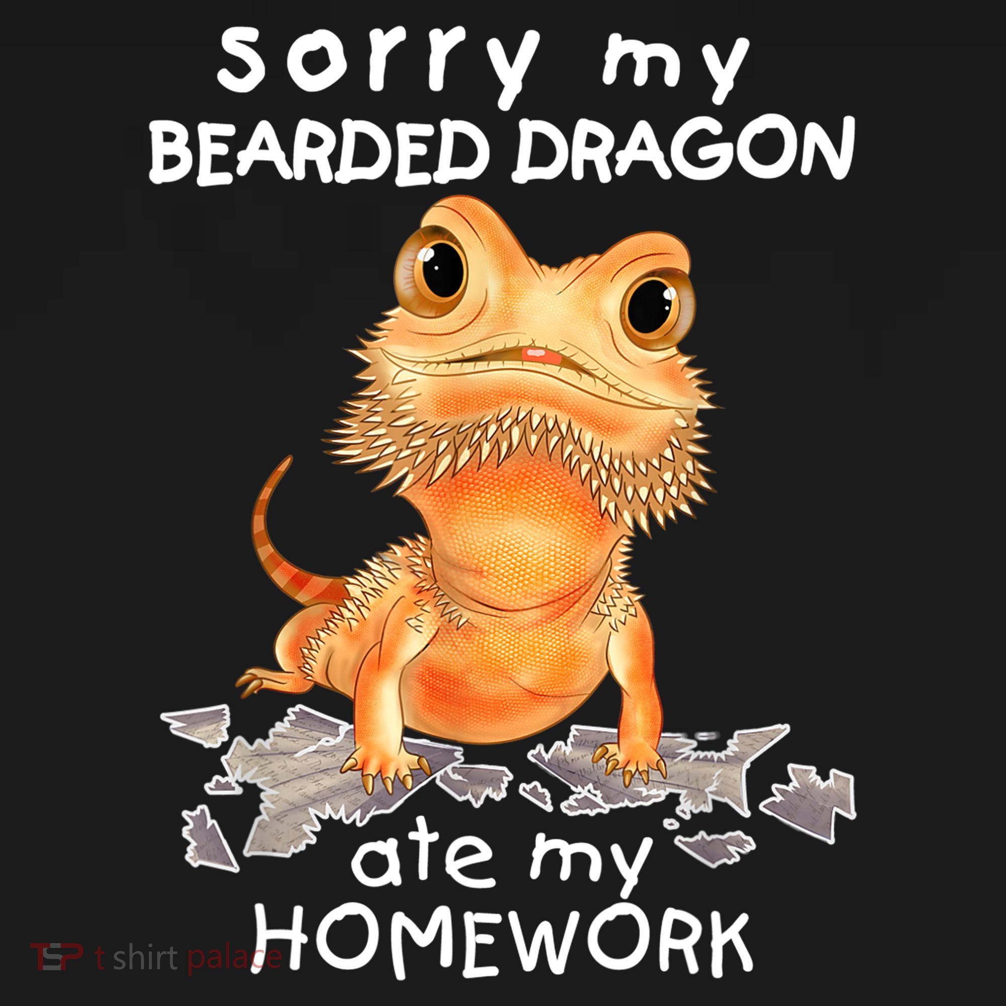 Funny Bearded Dragon Cute Lizard Beardie Ate My Homework Gift Ornament