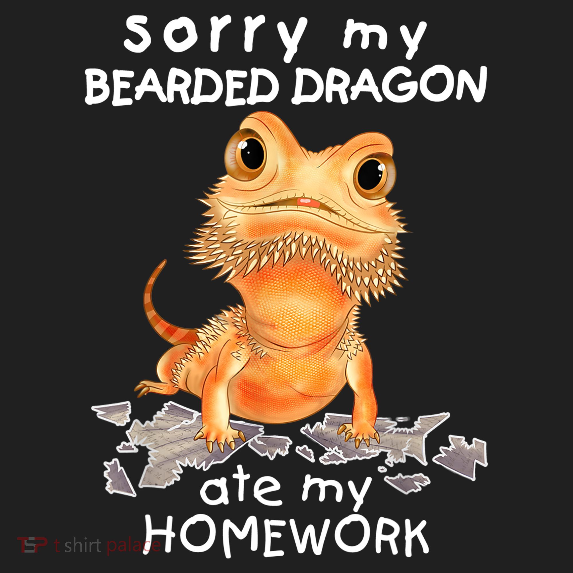 Funny Bearded Dragon Cute Lizard Beardie Ate My Homework Gift Hat