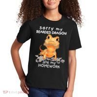 Funny Bearded Dragon Cute Lizard Beardie Ate My Homework Gift Kids T-Shirt thumb 2