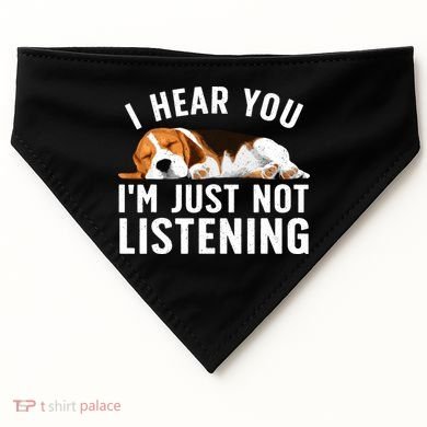 Funny Beagle Design Dad Mom Beagle Dog Lovers USA-Made Doggie Bandana