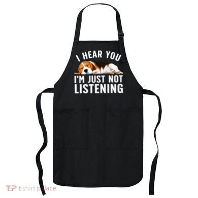 Funny Beagle Design Dad Mom Beagle Dog Lovers Apron