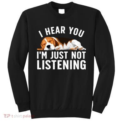 Funny Beagle Design Dad Mom Beagle Dog Lovers Sweatshirt