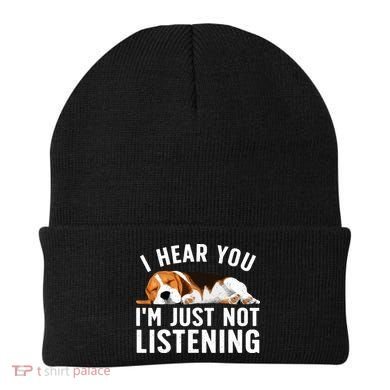 Funny Beagle Design Dad Mom Beagle Dog Lovers Beanie