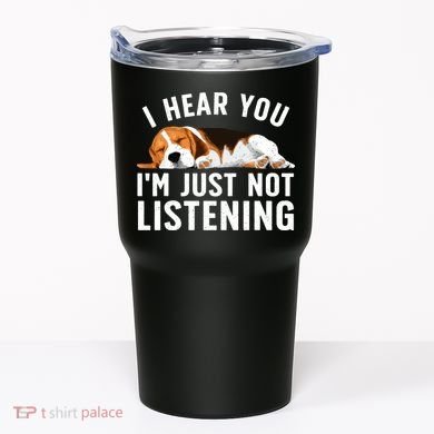 Funny Beagle Design Dad Mom Beagle Dog Lovers Tumbler