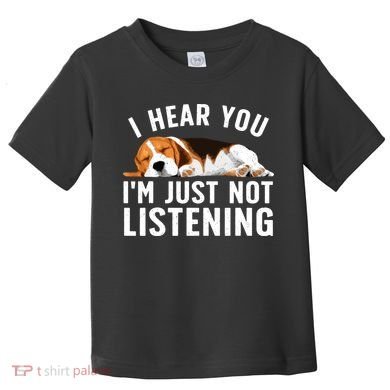 Funny Beagle Design Dad Mom Beagle Dog Lovers Toddler T-Shirt