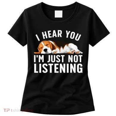Funny Beagle Design Dad Mom Beagle Dog Lovers Women's T-Shirt