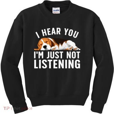 Funny Beagle Design Dad Mom Beagle Dog Lovers Kids Sweatshirt