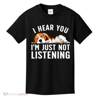Funny Beagle Design Dad Mom Beagle Dog Lovers Kids T-Shirt