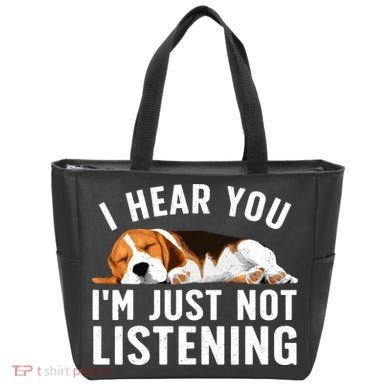 Funny Beagle Design Dad Mom Beagle Dog Lovers Tote Bag
