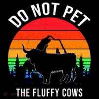 Funny Bison Do Not Pet The Fluffy Cows Sweatshirt thumb 3