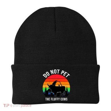 Funny Bison Do Not Pet The Fluffy Cows Beanie