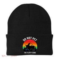 Funny Bison Do Not Pet The Fluffy Cows Beanie thumb 0
