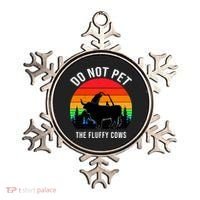 Funny Bison Do Not Pet The Fluffy Cows Ornament thumb 0
