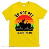 Funny Bison Do Not Pet The Fluffy Cows T-Shirt thumb 0