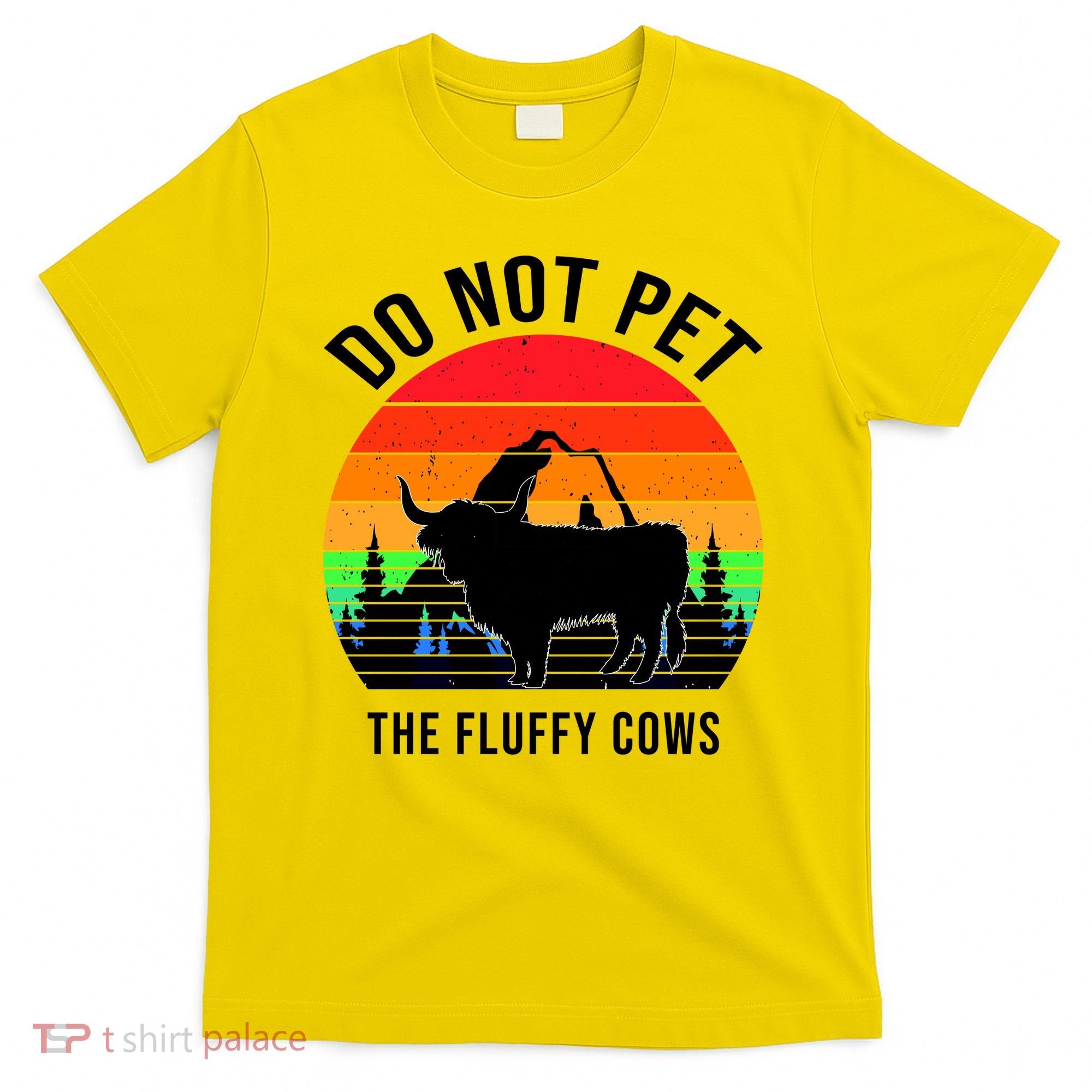 Funny Bison Do Not Pet The Fluffy Cows T-Shirt