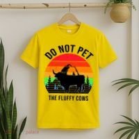 Funny Bison Do Not Pet The Fluffy Cows T-Shirt thumb 2