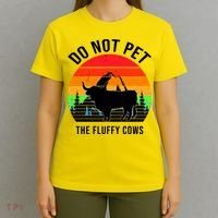 Funny Bison Do Not Pet The Fluffy Cows T-Shirt thumb 4