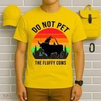 Funny Bison Do Not Pet The Fluffy Cows T-Shirt thumb 6