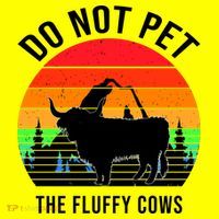 Funny Bison Do Not Pet The Fluffy Cows Women's T-Shirt thumb 6