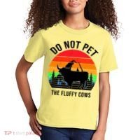 Funny Bison Do Not Pet The Fluffy Cows Kids T-Shirt thumb 2