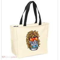 Funny Beer Drinking Funny Redneck Mullet Tote Bag thumb 2
