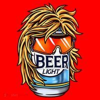 Funny Beer Drinking Funny Redneck Mullet Santa Hat thumb 1