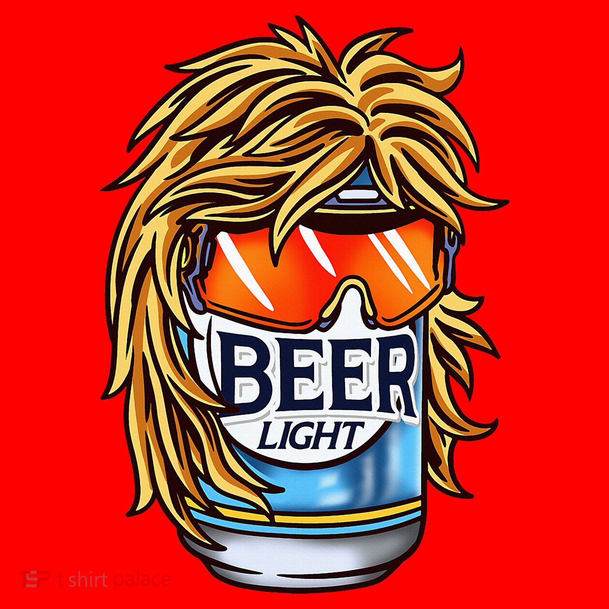 Funny Beer Drinking Funny Redneck Mullet Santa Hat