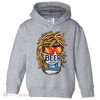 Funny Beer Drinking Funny Redneck Mullet Toddler Hoodie thumb 0