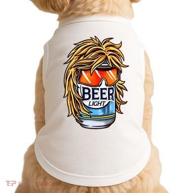 Funny Beer Drinking Funny Redneck Mullet Doggie Tank